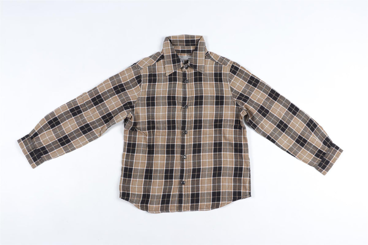 BONPOINT BROWN KIDS BOYS SHIRT 6 YEARS
