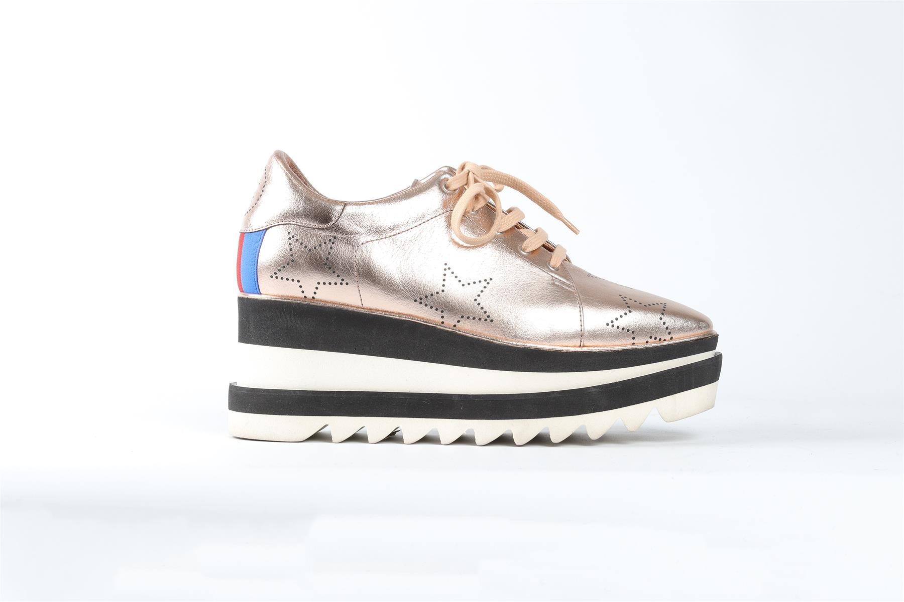 Mccartney Shoes Rose Gold Platform Trainers Stella Mccartney