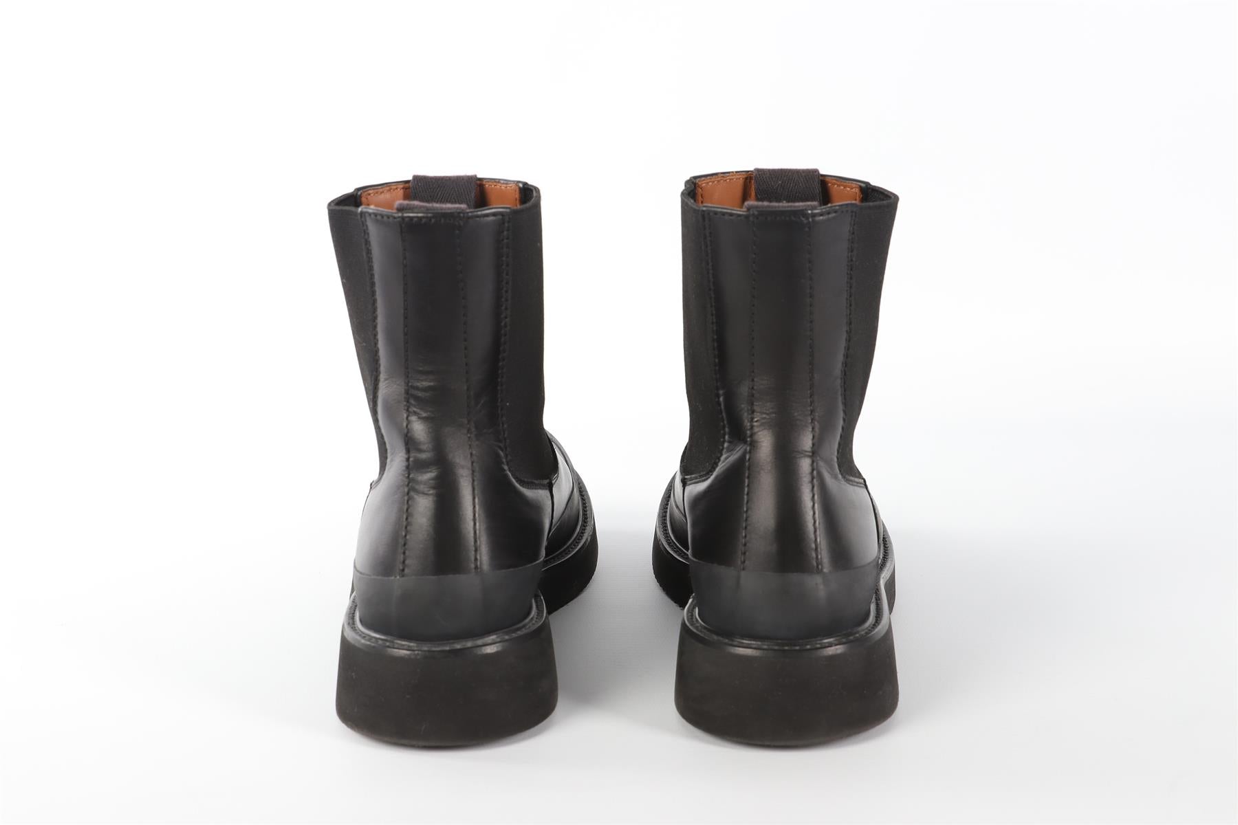 CELINE BLACK LEATHER ANKLE BOOTS EU 38.5 UK 5.5 US 8.5