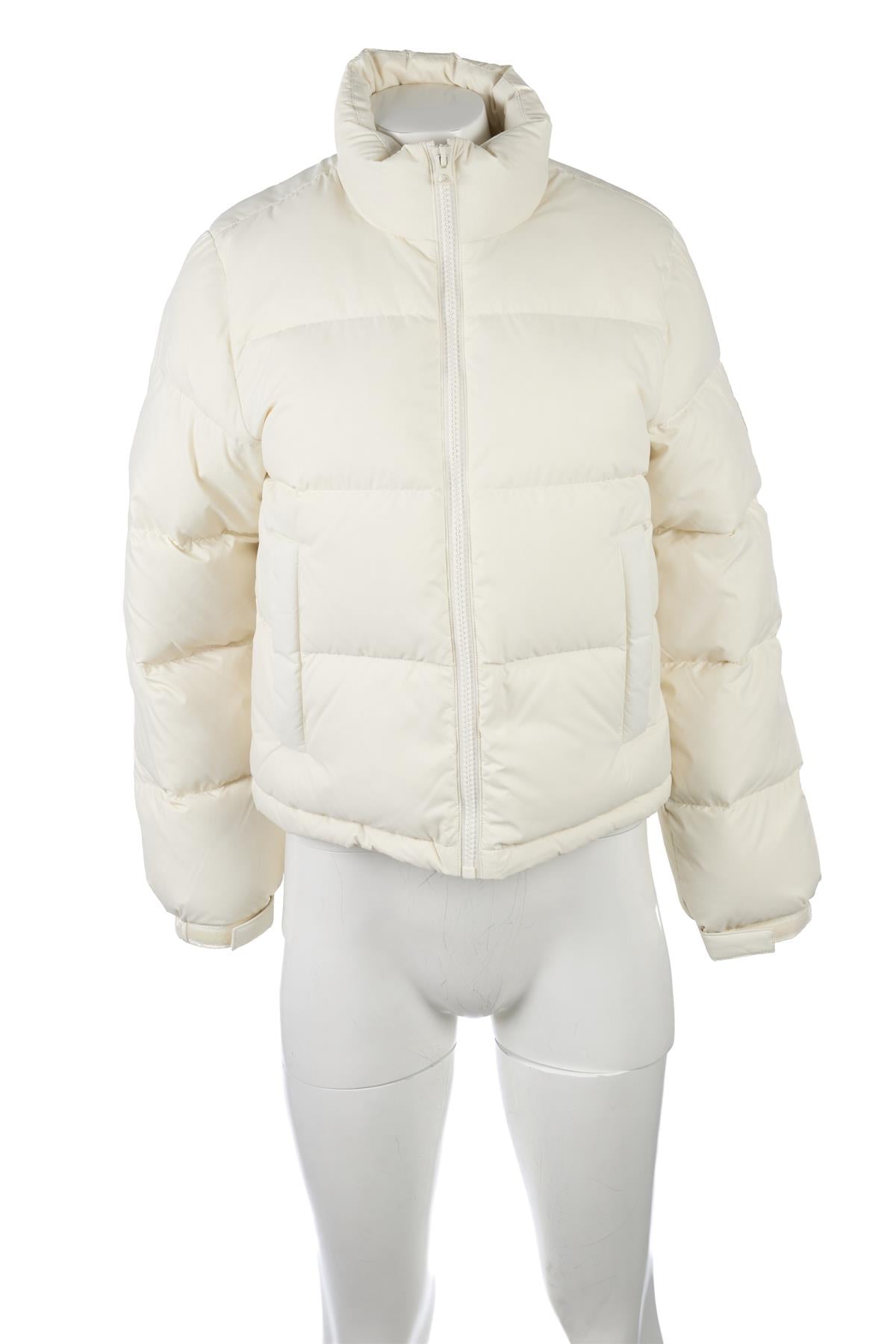 SPORTY & RICH CREAM PADDED DOWN JACKET SMALL