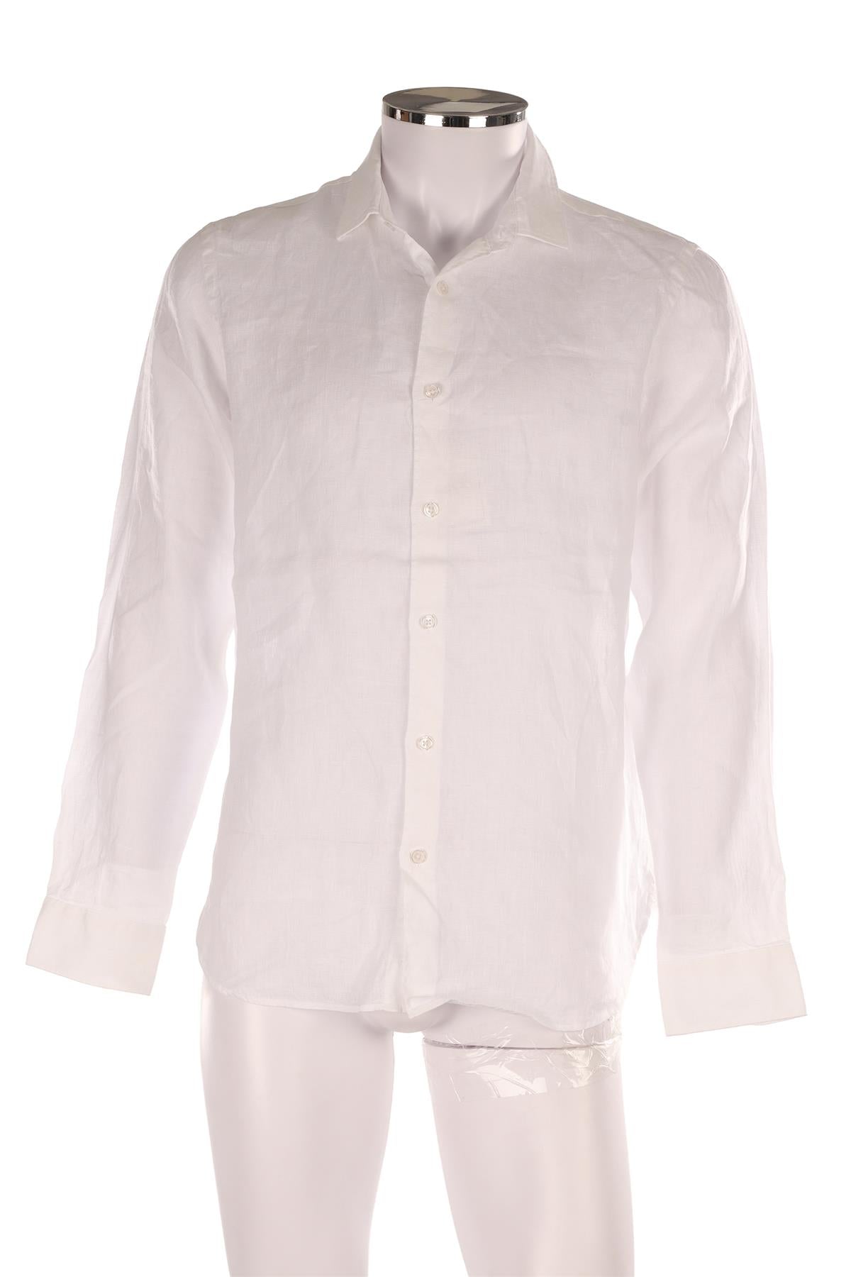 ORLEBAR BROWN WHITE MEN'S LINEN SHIRT SMALL