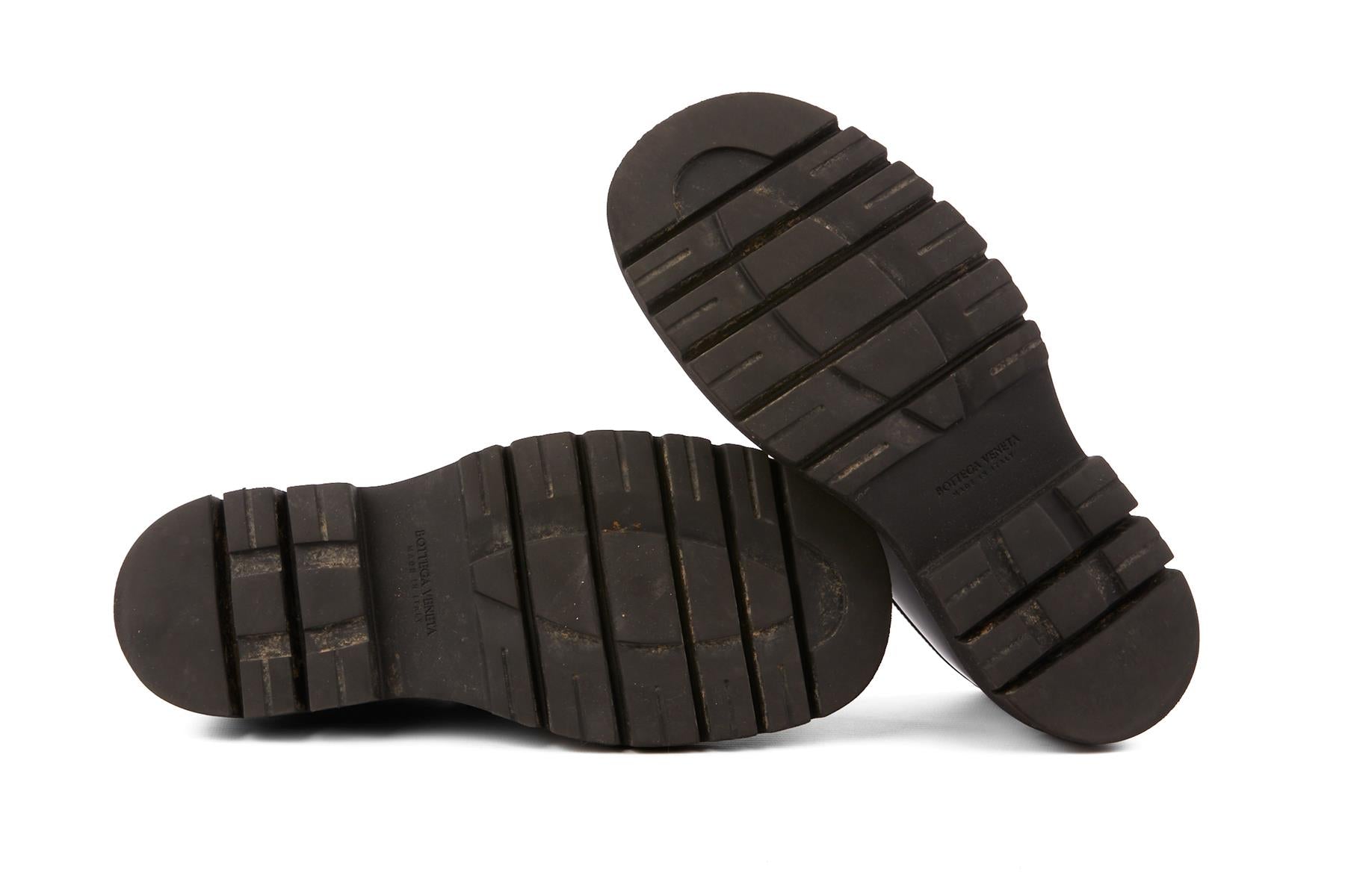 BOTTEGA VENETA BLACK PATENT LEATHER LOAFERS EU 39 UK 6 US 9