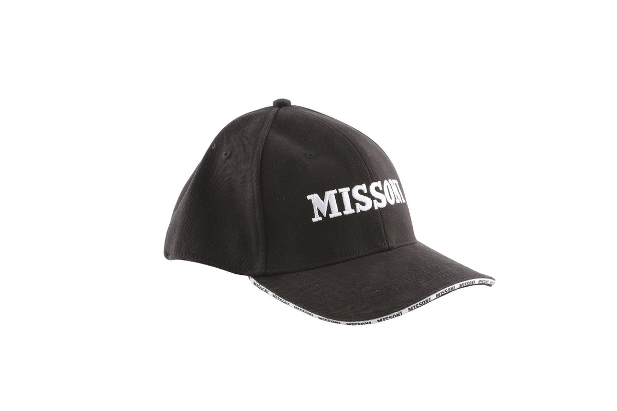 MISSONI BLACK COTTON BASEBALL CAP