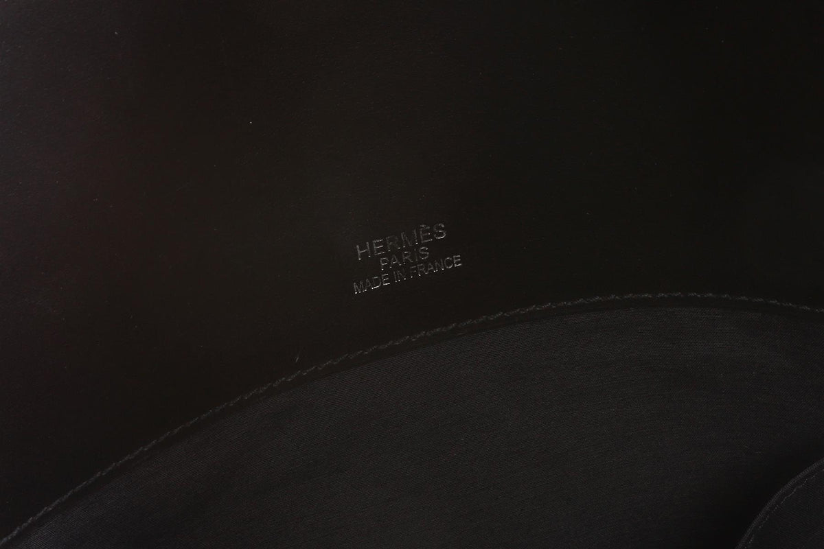 HERMÈS BLACK 2005 HEEBOO 50 CM CANVAS TOTE BAG