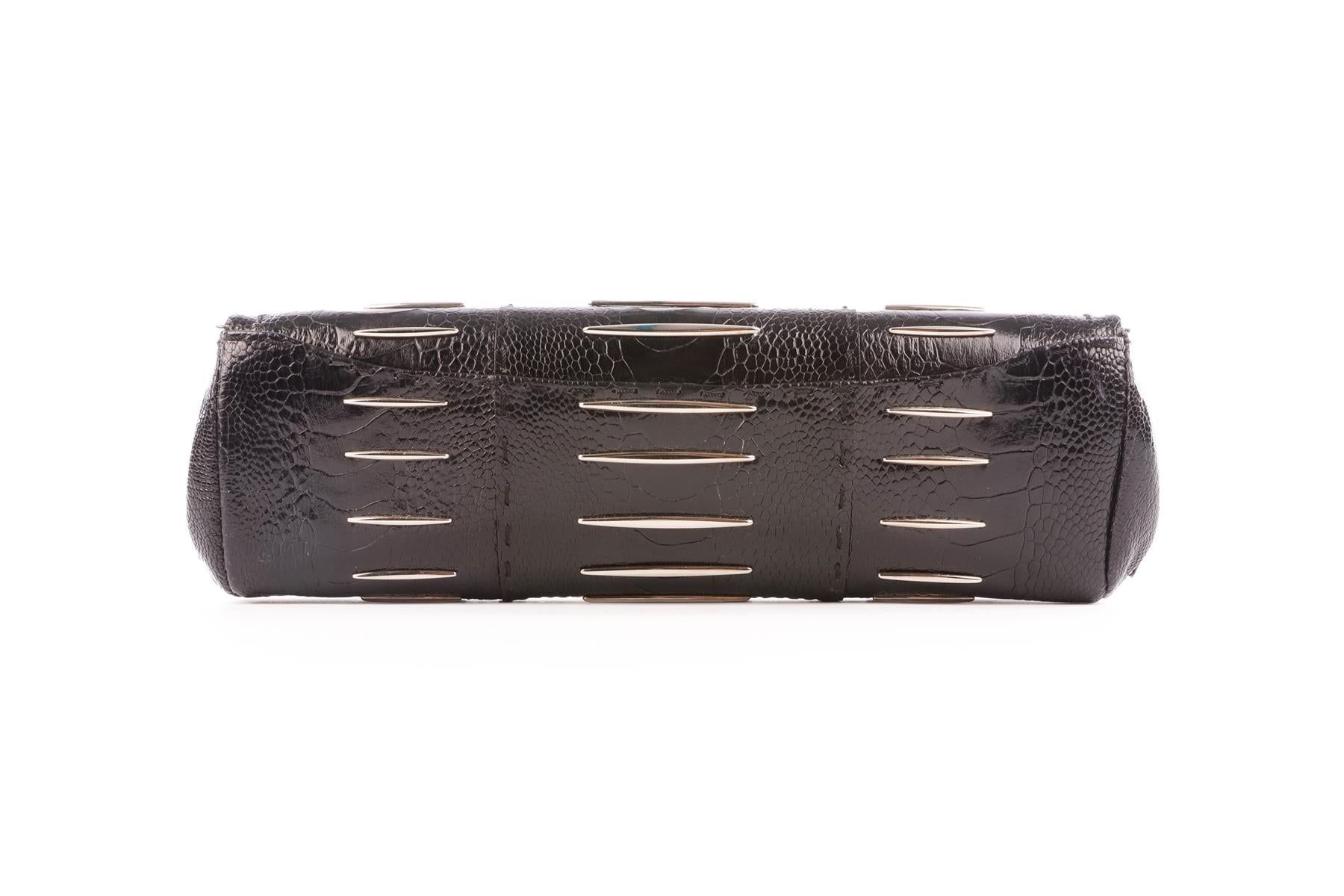 VBH BLACK SNAKESKIN CLUTCH