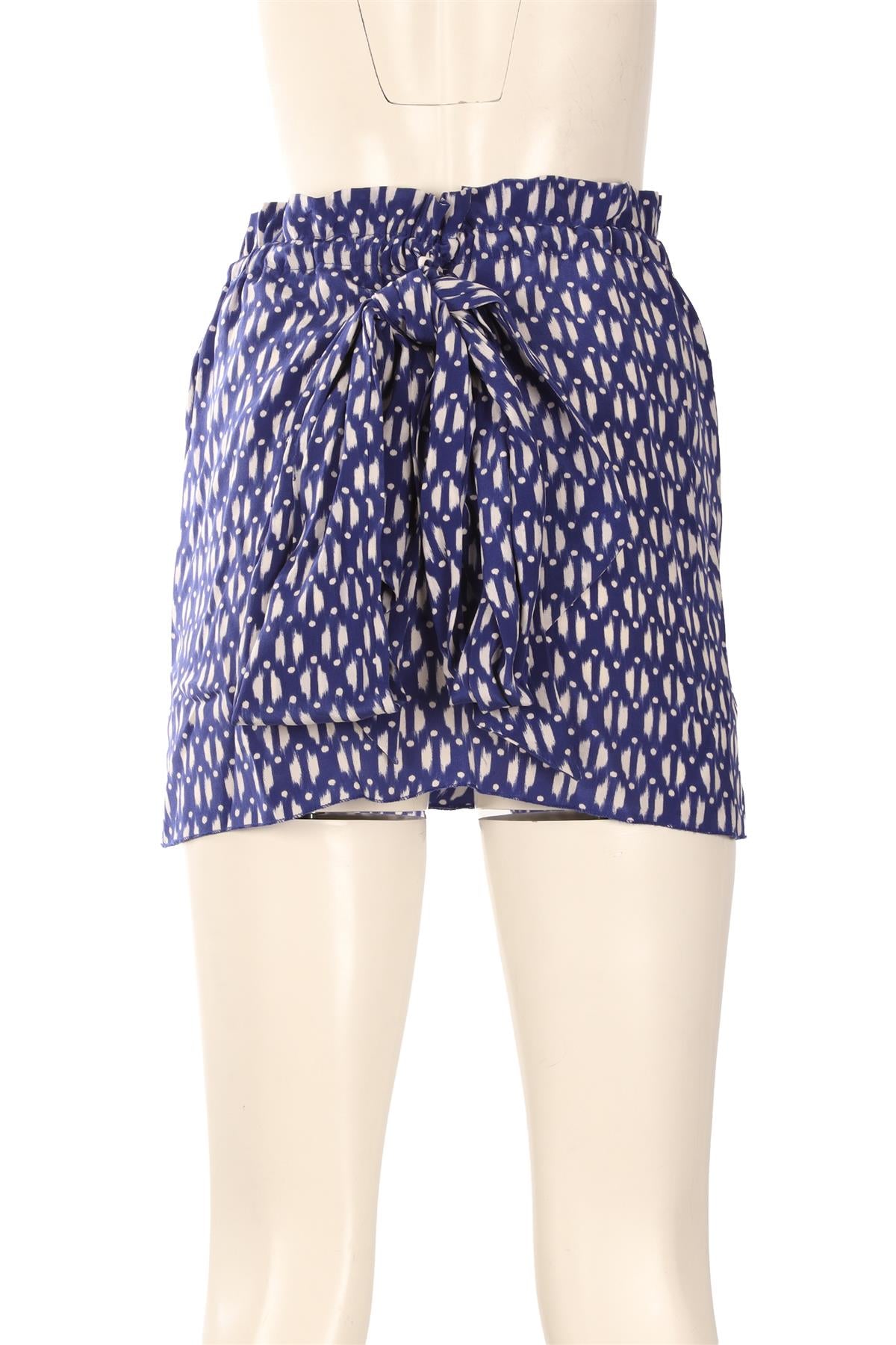 ISABEL MARANT ÉTOILE BLUE SILK MINI SKIRT FR 34 UK 6