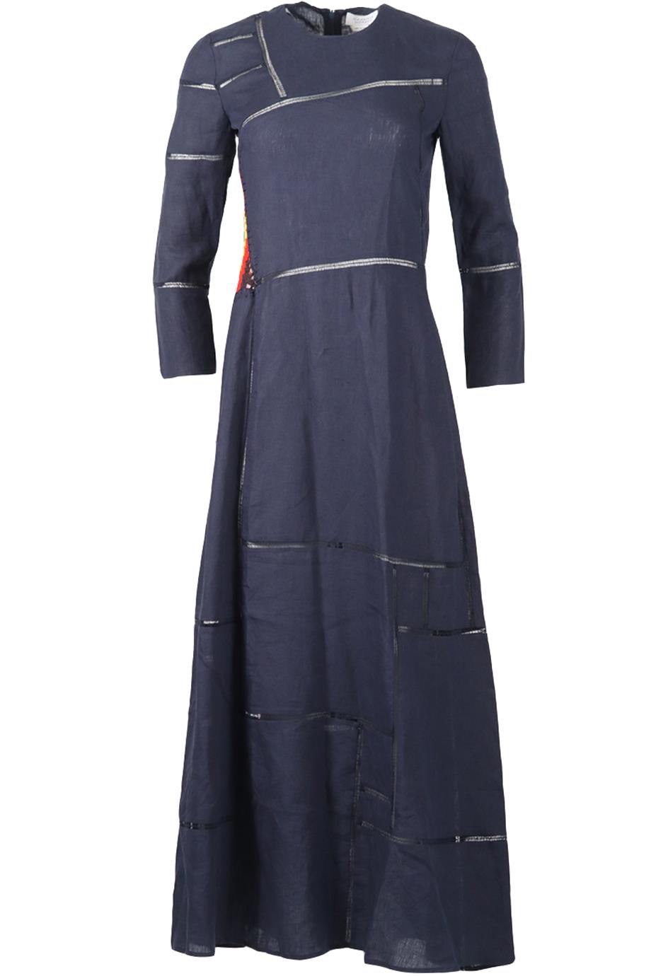 GABRIELA HEARST LINEN MAXI DRESS IT 40 UK 8