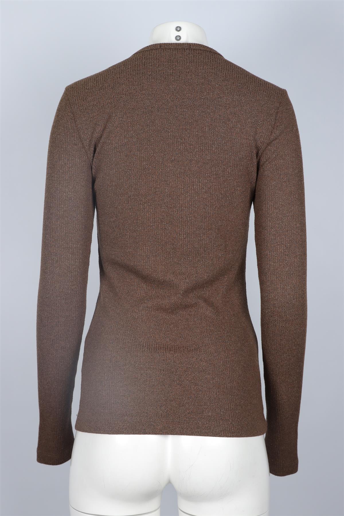 AGOLDE BROWN COTTON TOP MEDIUM