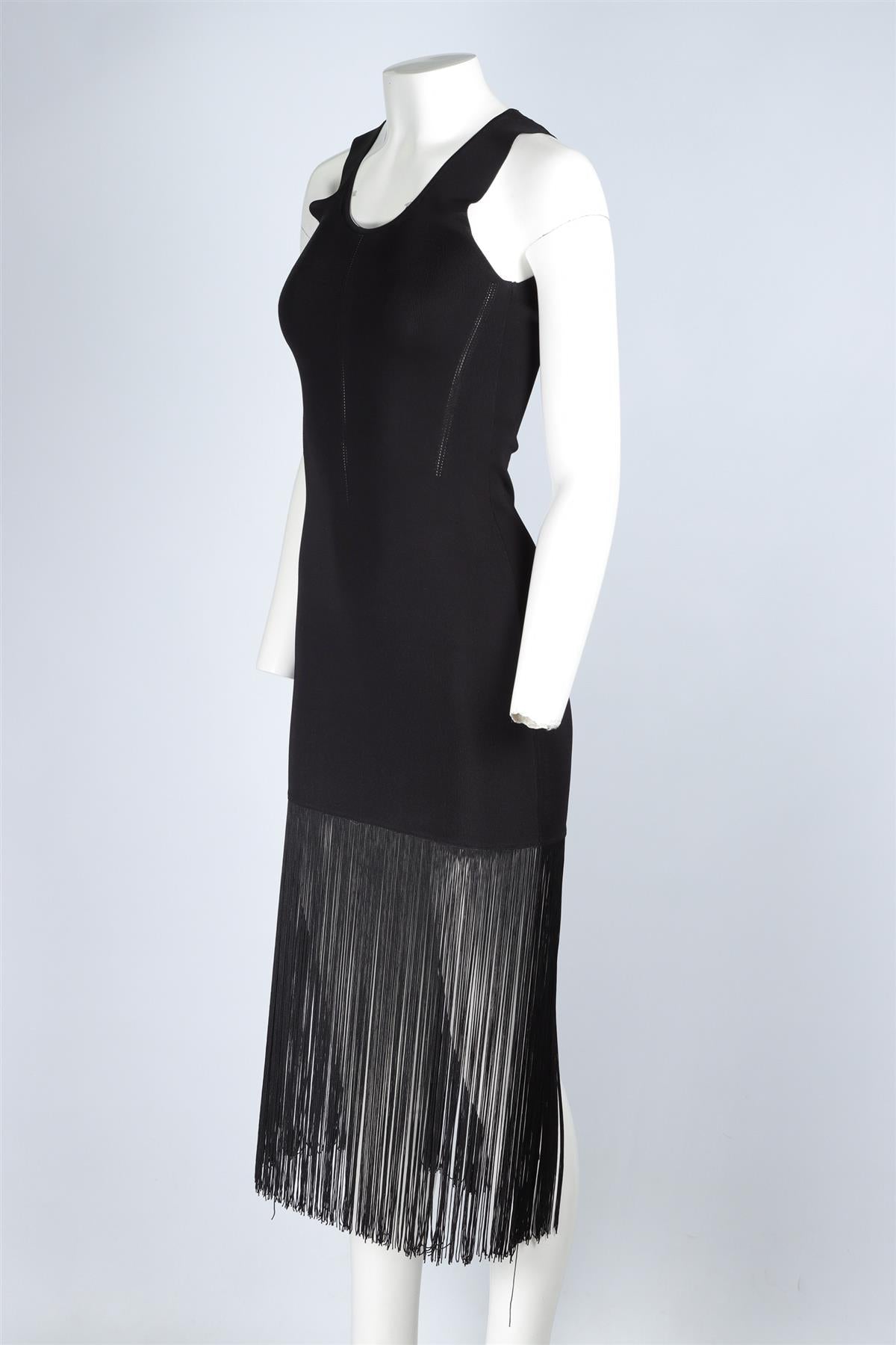 CHRISTOPHER KANE BLACK KNIT MAXI DRESS MEDIUM