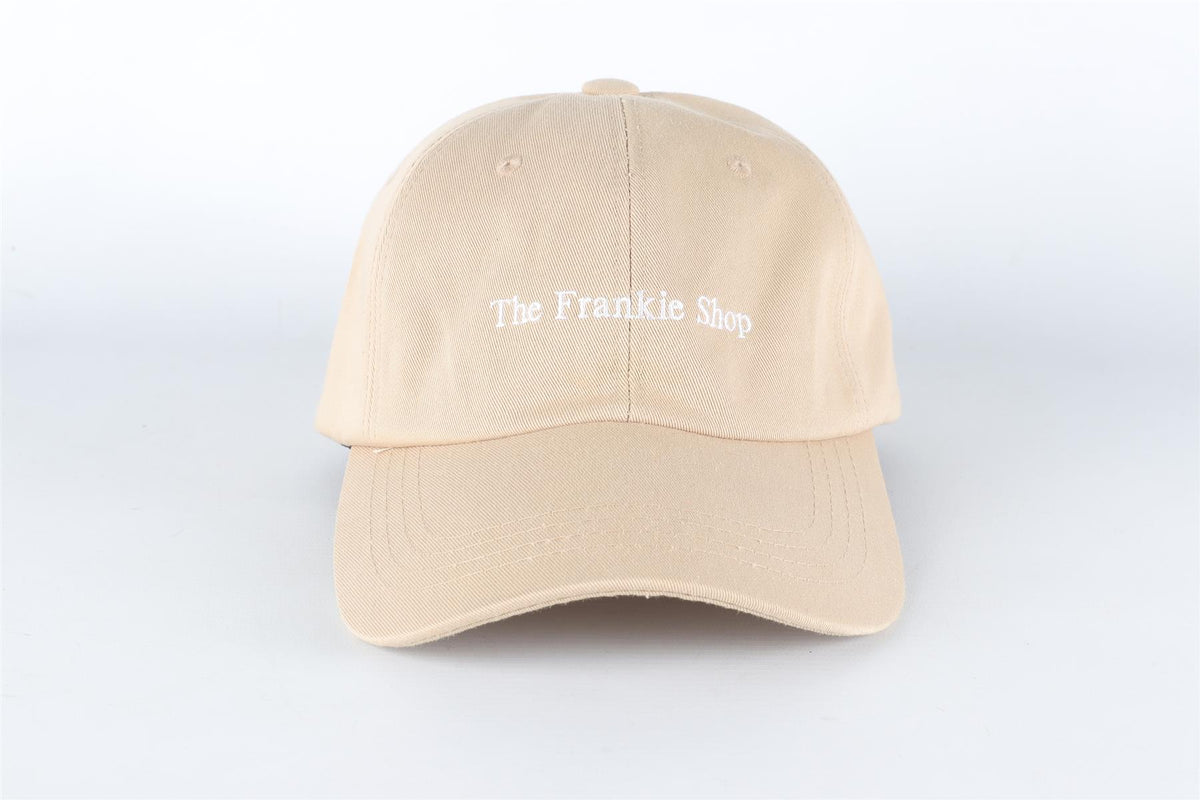THE FRANKIE SHOP BEIGE COTTON BASEBALL CAP ONE SIZE