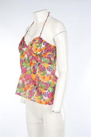 CHRISTIAN DIOR 2004 MULTI COTTON TOP FR 38 UK 10