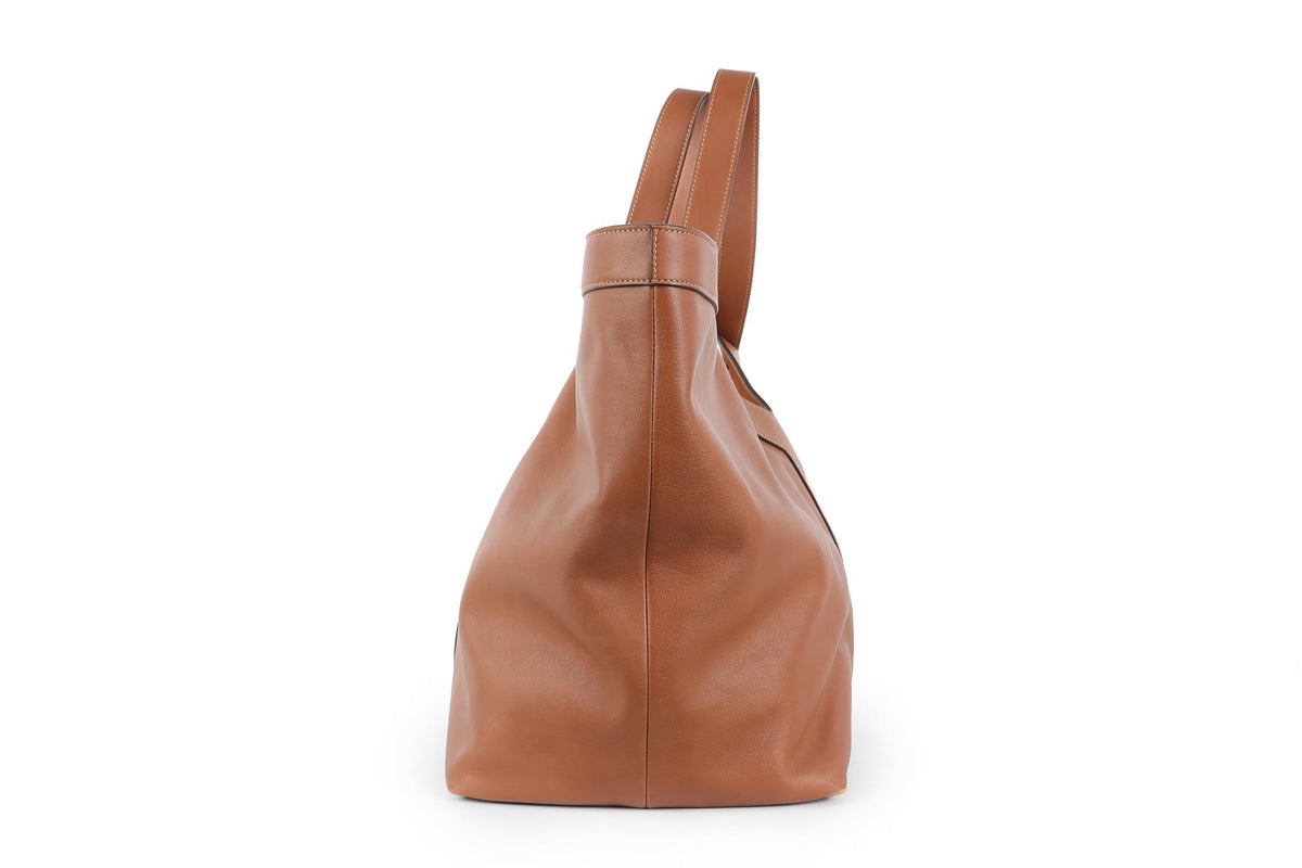 SAINT LAURENT TAN Y LEATHER TOTE BAG