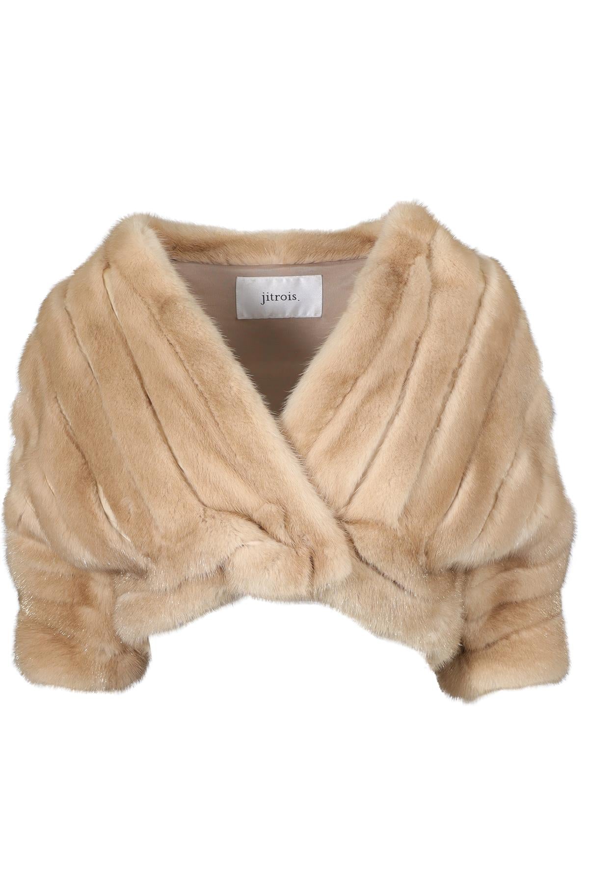 JITROIS BROWN MINK FUR JACKET SMALL