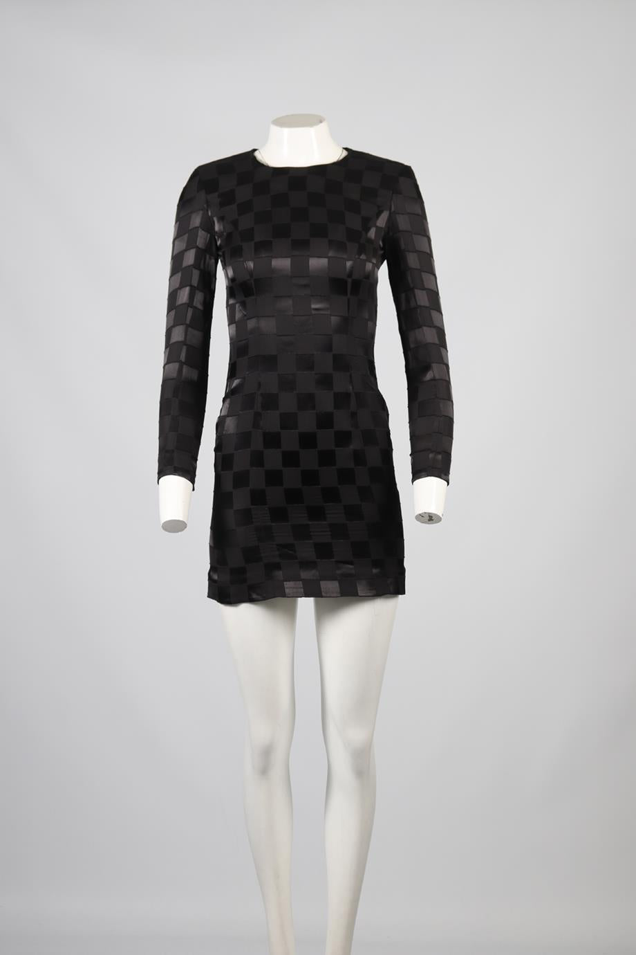 BALMAIN SILK BLEND MINI DRESS FR 36 UK 8