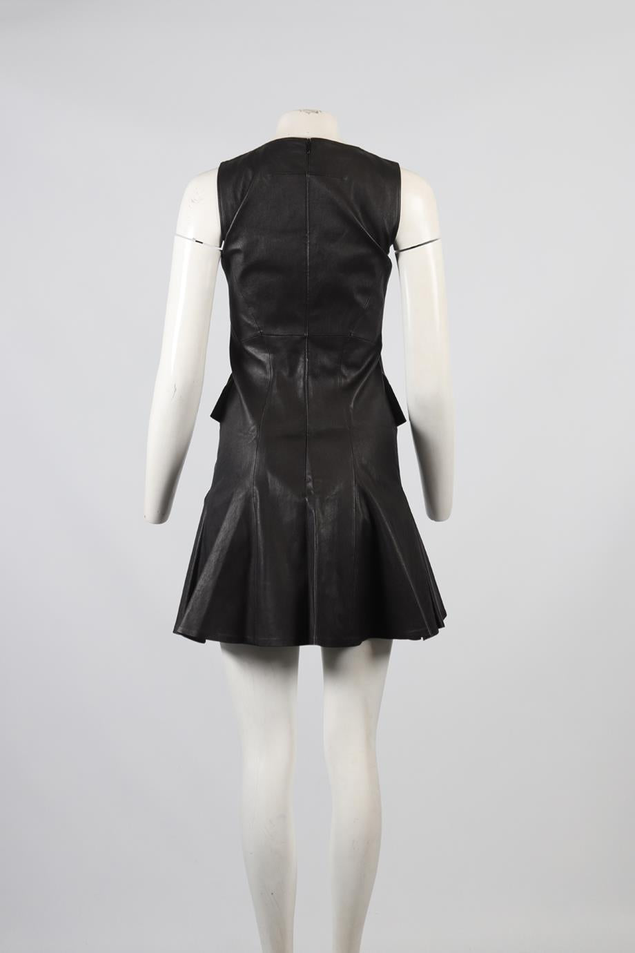 GIVENCHY LEATHER MINI DRESS FR 38 UK 10