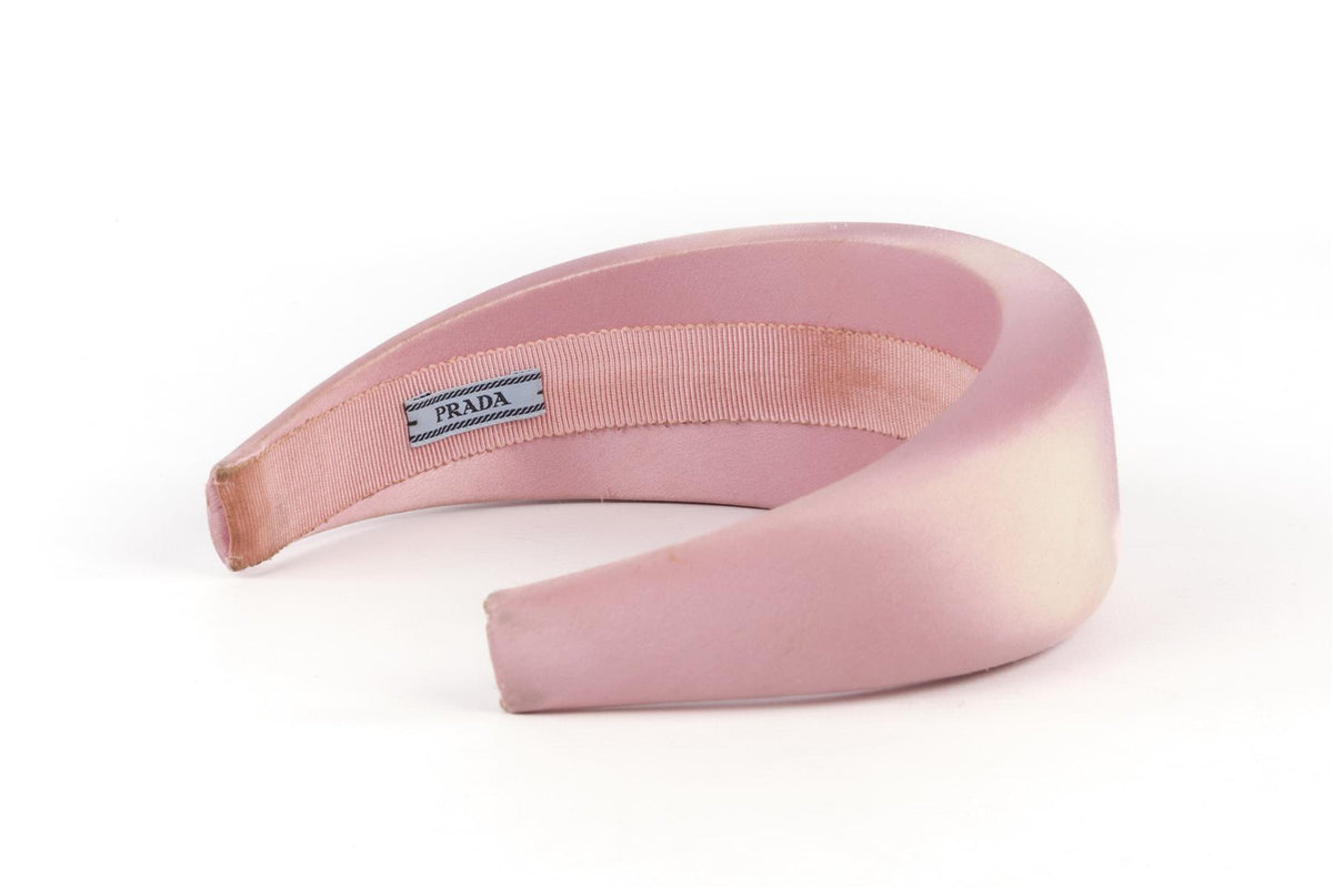 PRADA PINK SATIN HEADBAND
