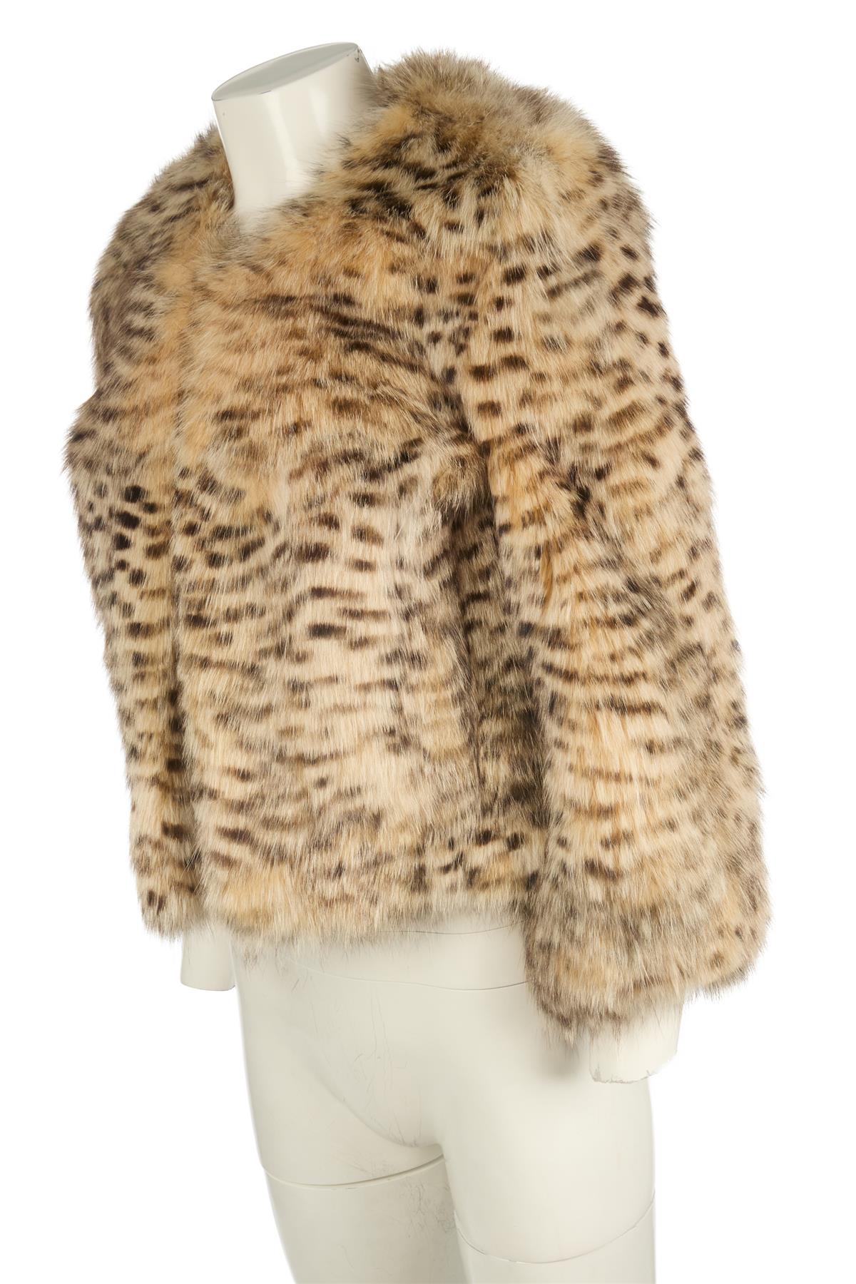 TARA JARMON BROWN FOX FUR JACKET SMALL