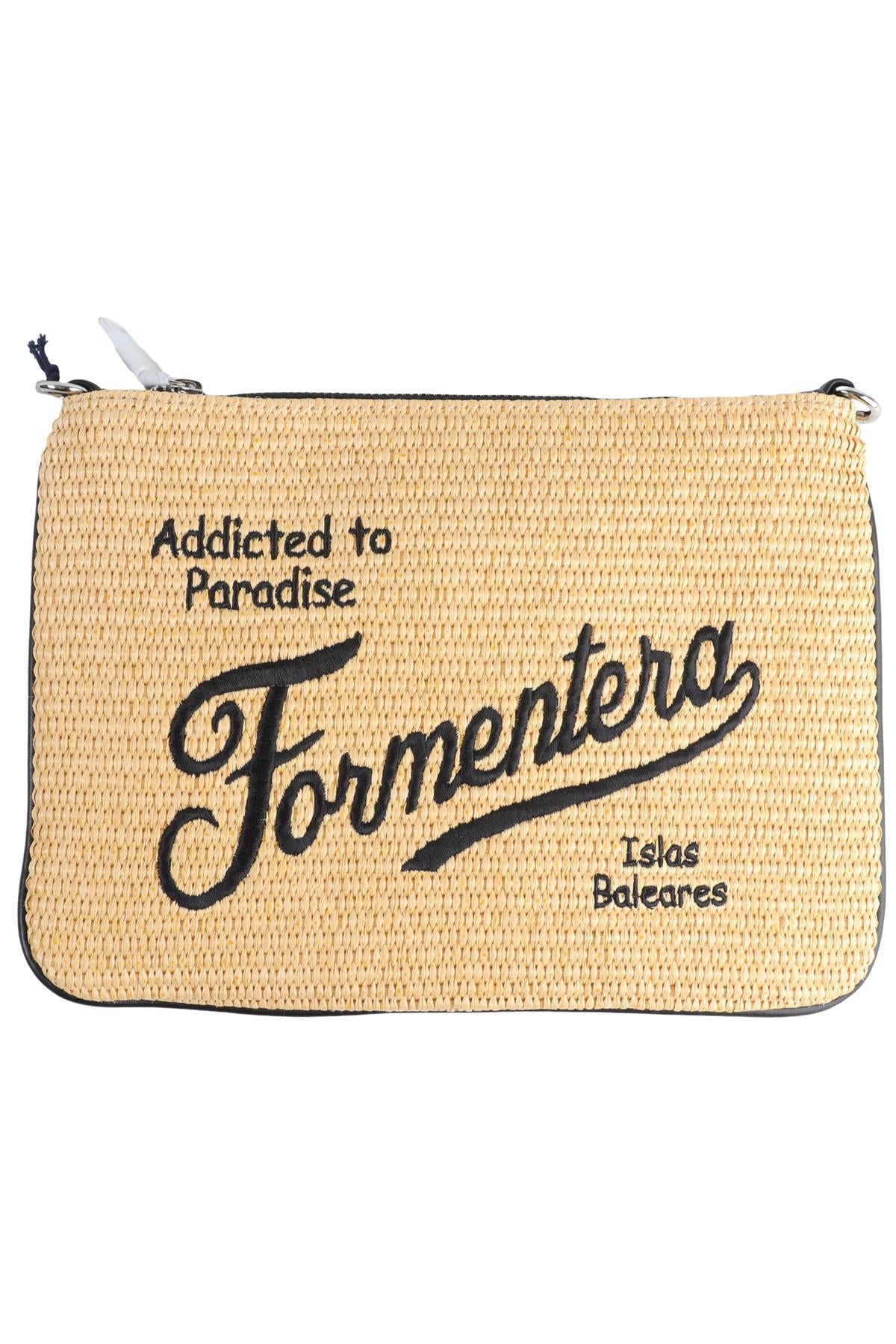 MC2 SAINT BARTH BEIGE RAFFIA CLUTCH
