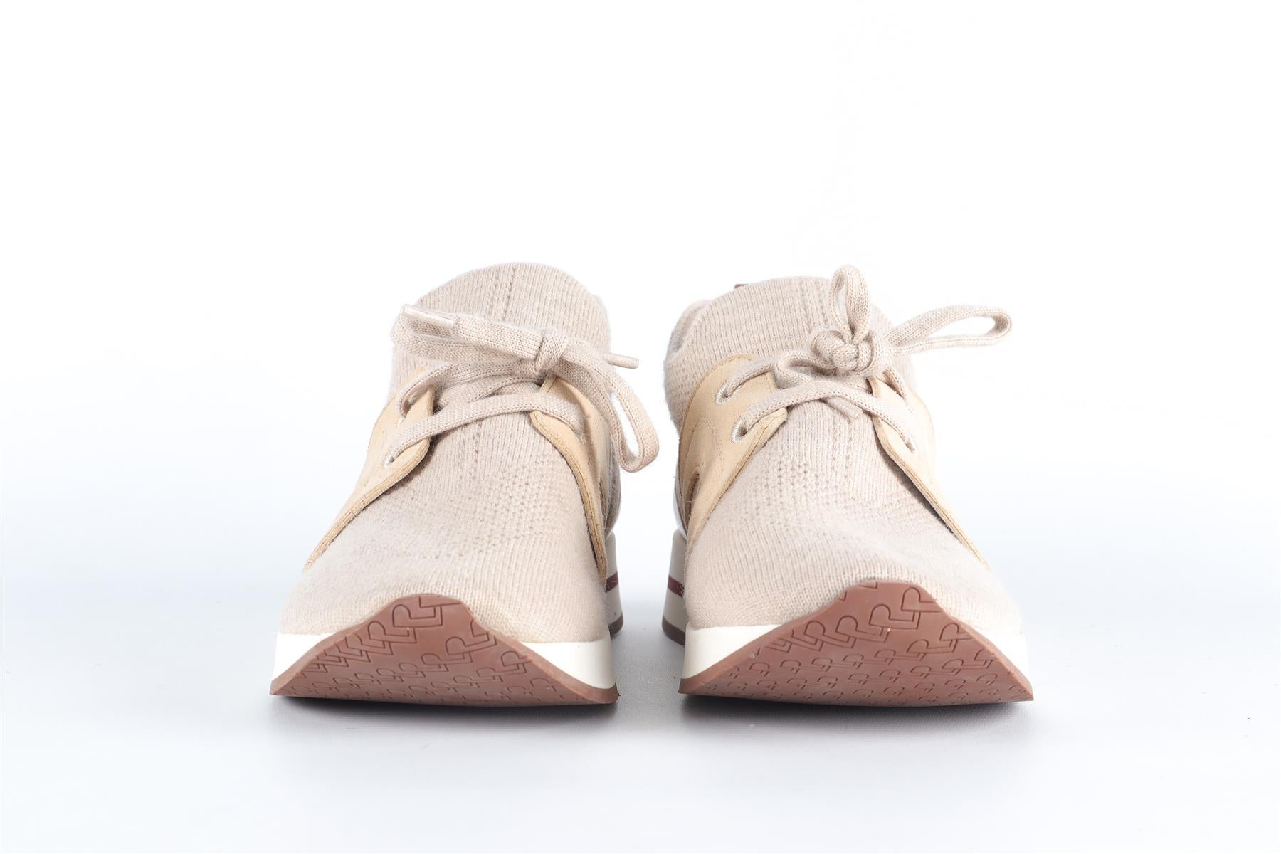 LORO PIANA BEIGE KIDS BOYS FLEXY WALK SNEAKERS EU 33 UK 1 US 2