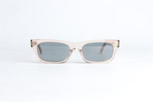OLIVER PEOPLES NUDE RECTANGLE FRAME ACETATE SUNGLASSES