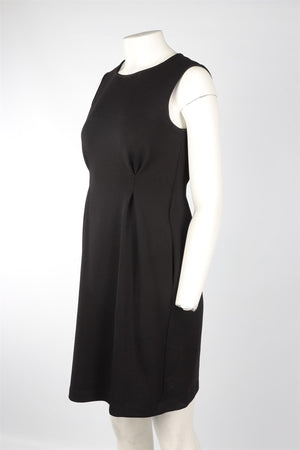 JIL SANDER BLACK KNIT MINI DRESS FR 36 UK 8