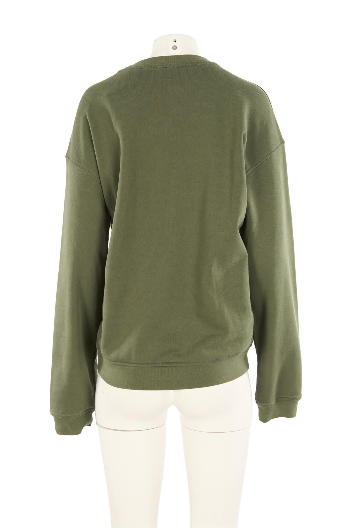 FRAME + RITZ PARIS GREEN COTTON SWEATSHIRT LARGE