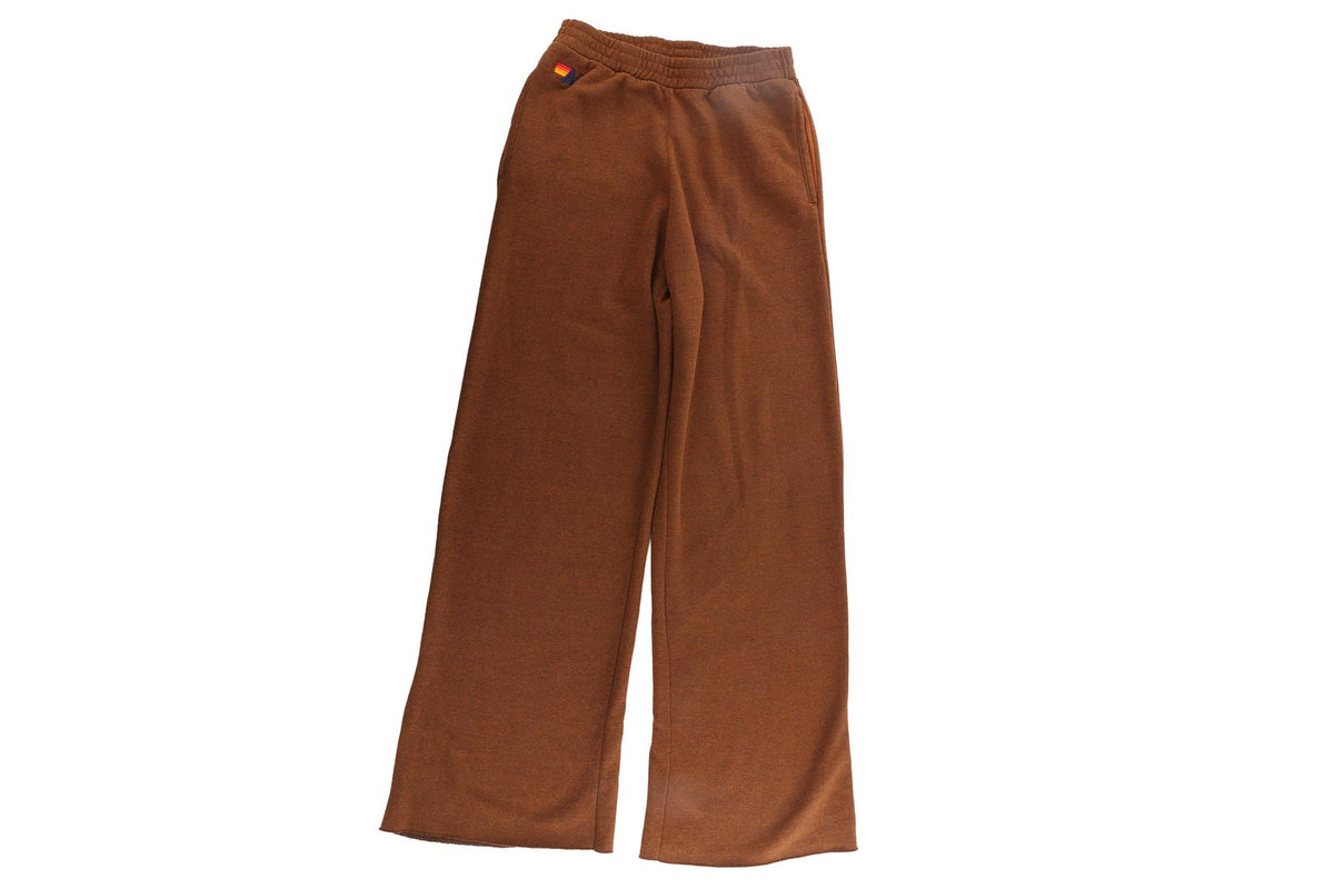 AVIATOR NATION BROWN COTTON TRACKPANTS MEDIUM