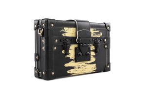 LOUIS VUITTON BLACK 2017 PETITE MALLE GOLDEN LIGHT LEATHER CLUTCH