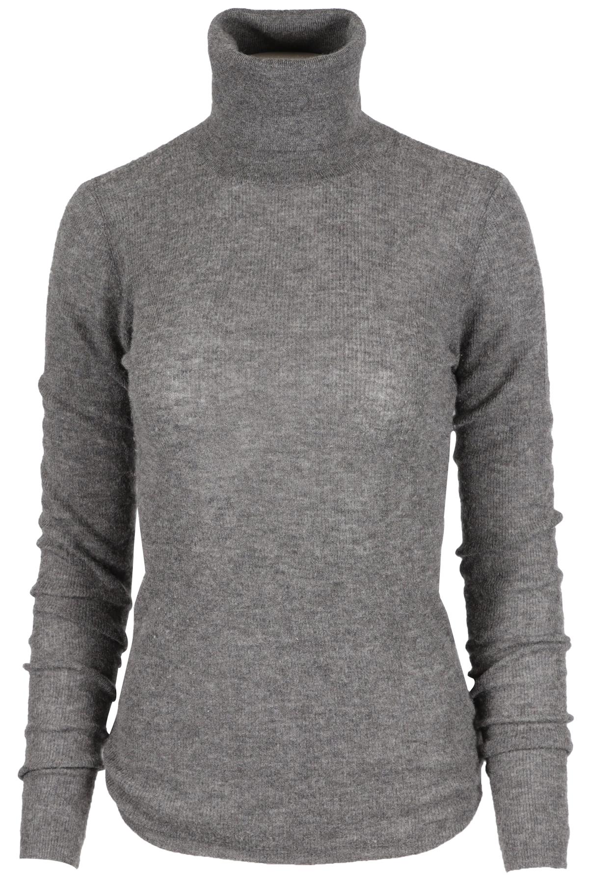 JOSEPH GREY CASHMERE TURTLENECK SWEATER X-LARGE