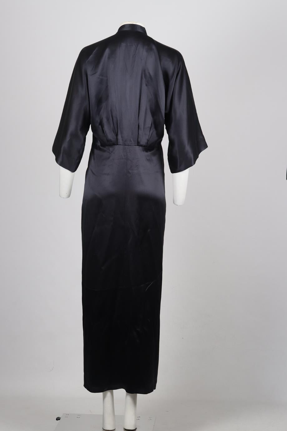 MICHELLE MASON SILK SATIN MAXI DRESS US 0 UK 4