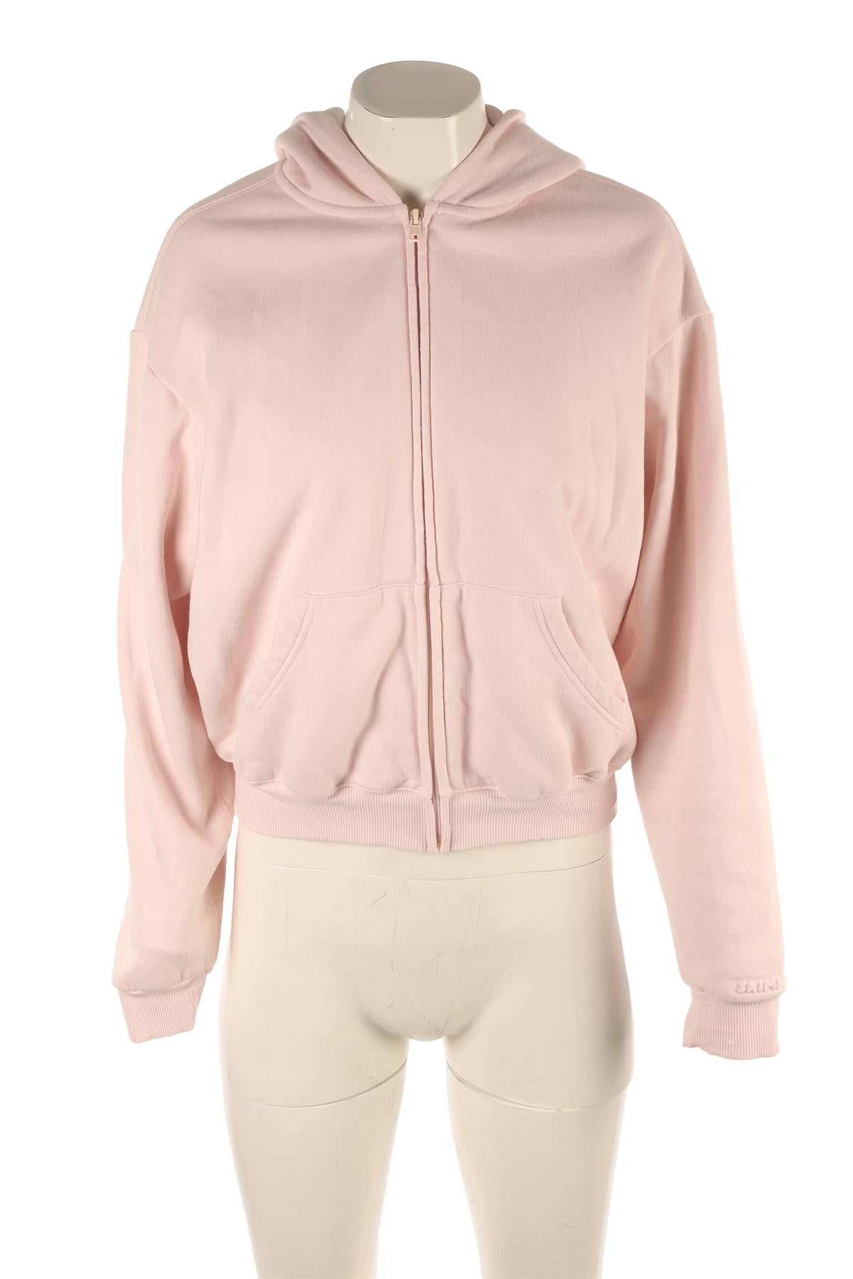 SKIMS PINK COTTON HOODIE SMALL