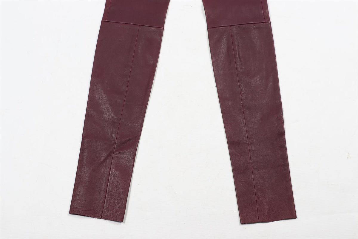 STOULS LEATHER SKINNY PANTS XXS UK 4