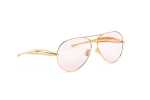BOTTEGA VENETA GOLD FRAME SUNGLASSES