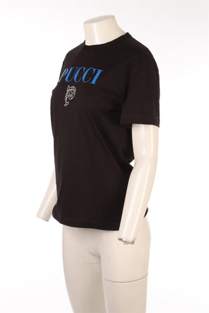 PUCCI BLACK COTTON T-SHIRT MEDIUM
