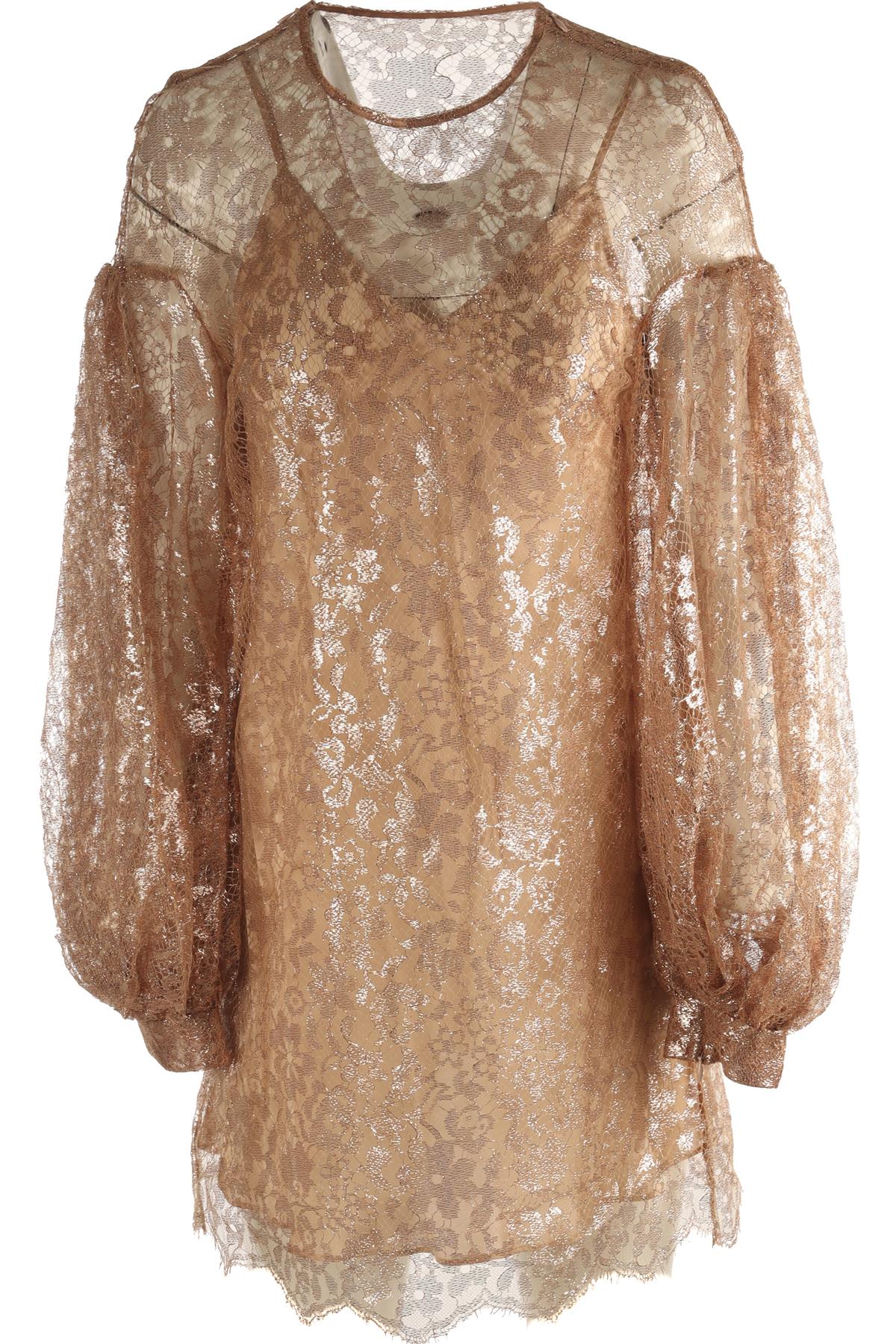 ZIMMERMANN METALLIC LACE MINI DRESS UK 10
