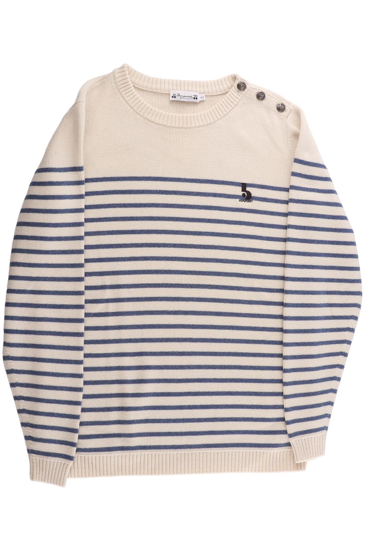 CREAM TEEN BOYS SWEATER