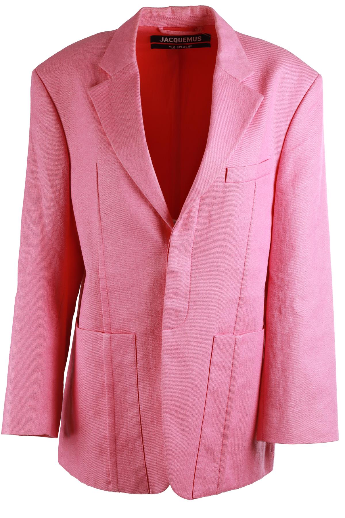 JACQUEMUS PINK LINEN BLAZER FR 38 UK 10