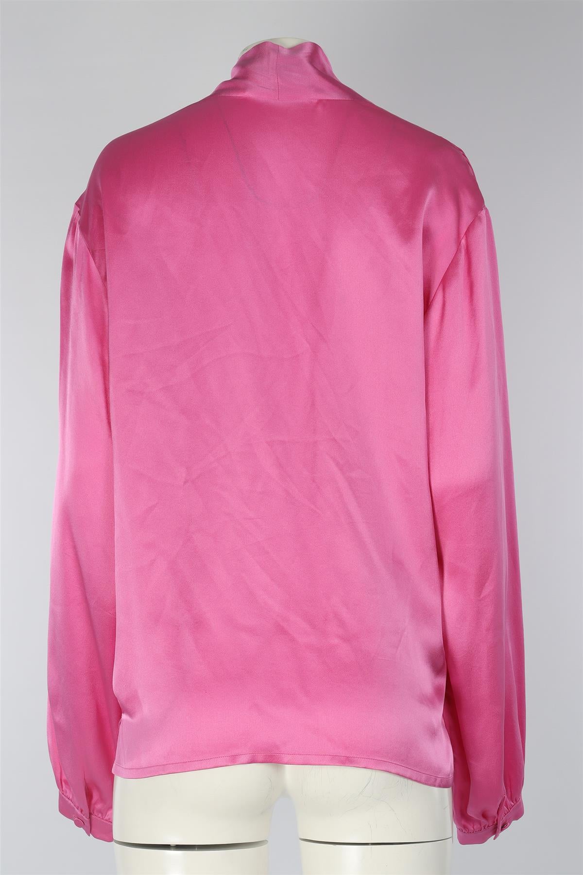 GUCCI PINK SILK TOP IT 46 UK 14