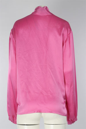 GUCCI PINK SILK TOP IT 46 UK 14