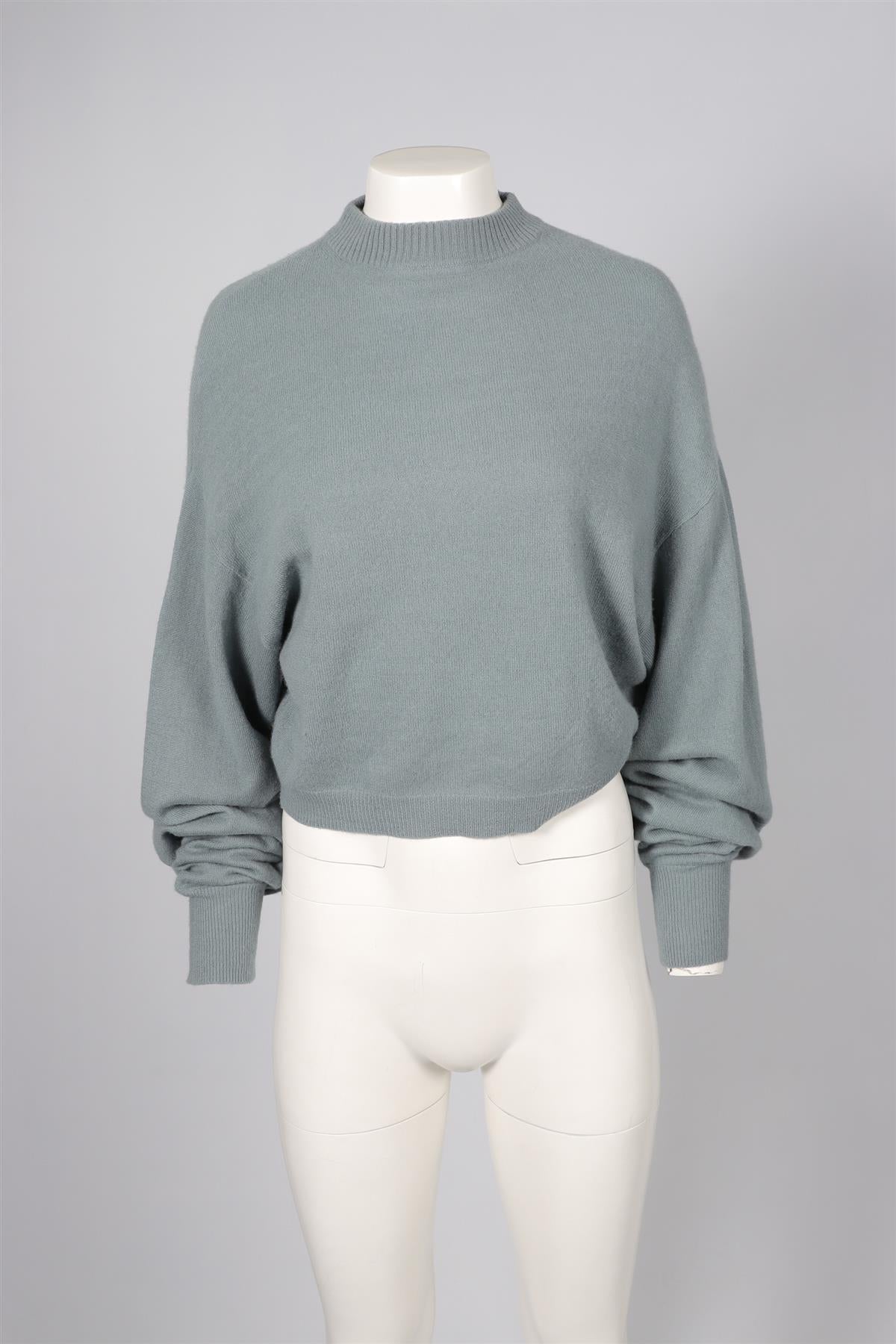 LOULOU STUDIO BLUE CASHMERE SWEATER SMALL
