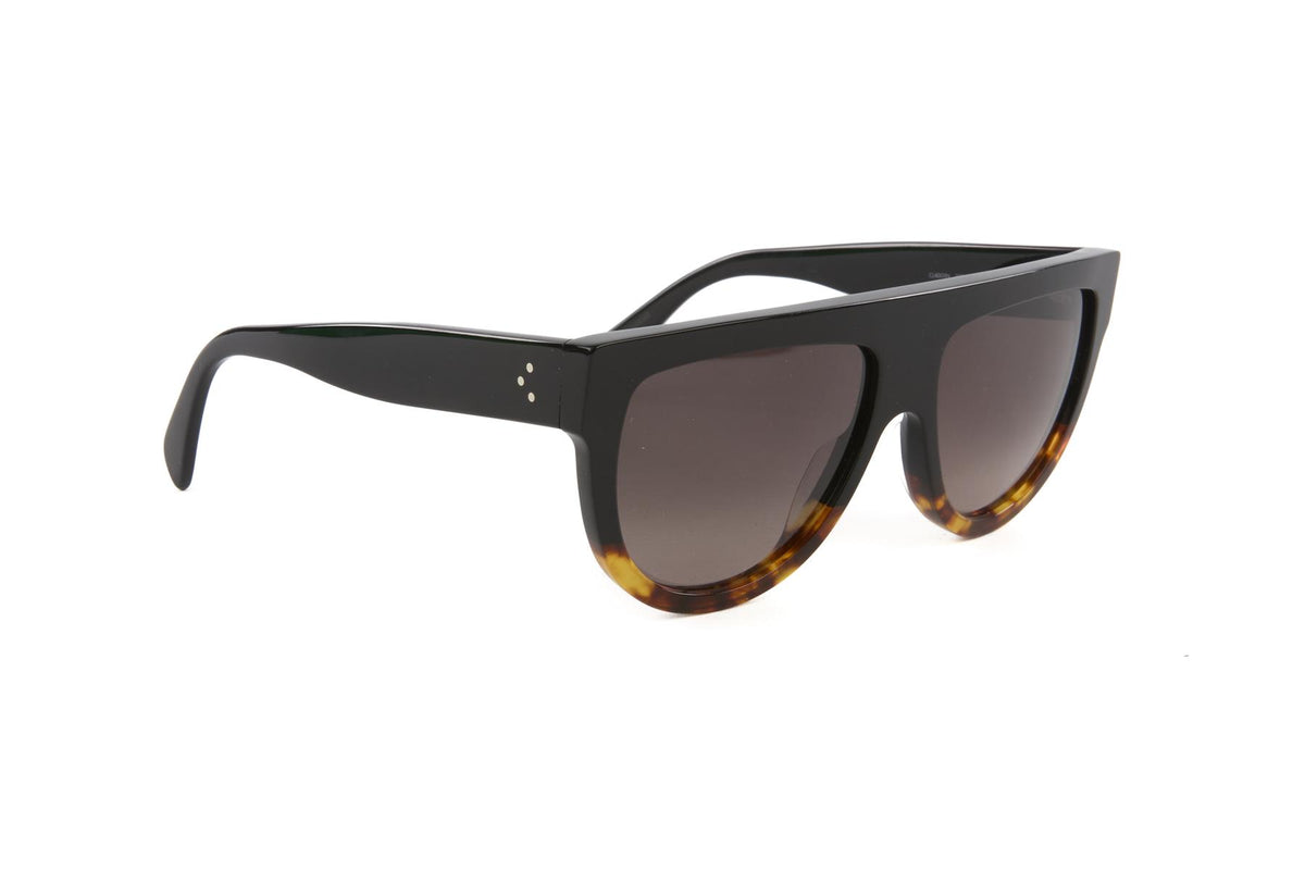 CELINE BLACK D FRAME ACETATE SUNGLASSES