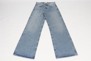 AGOLDE BLUE WIDE LEG JEANS W 24 UK 6