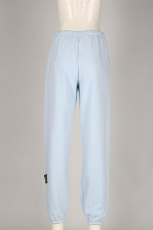 DANZY BLUE COTTON BLEND TRACK PANTS MEDIUM