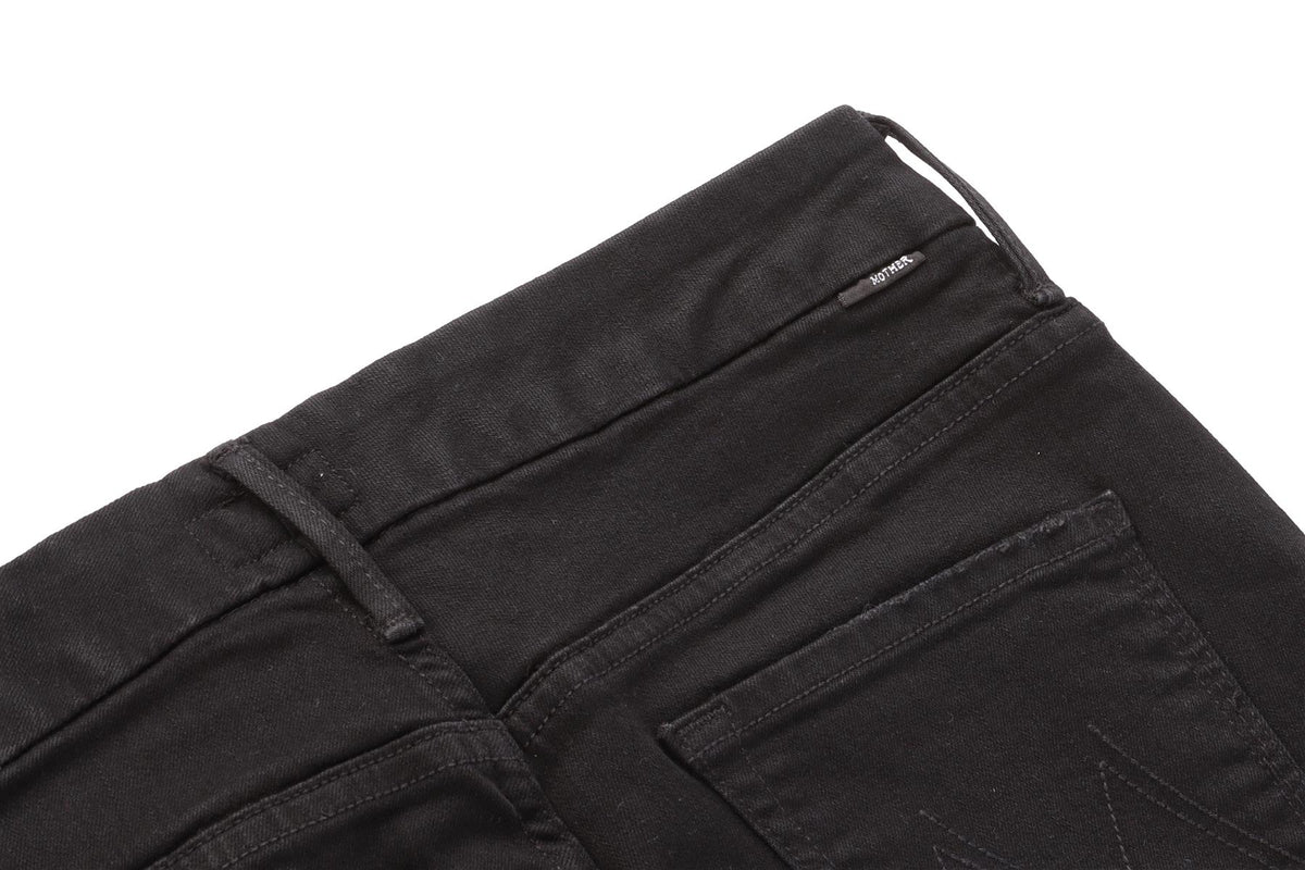 MOTHER BLACK COTTON JEANS W29 UK 10-12