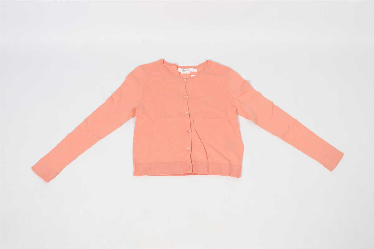 BONPOINT PEACH KIDS GIRLS COTTON CARDIGAN 8 YEARS
