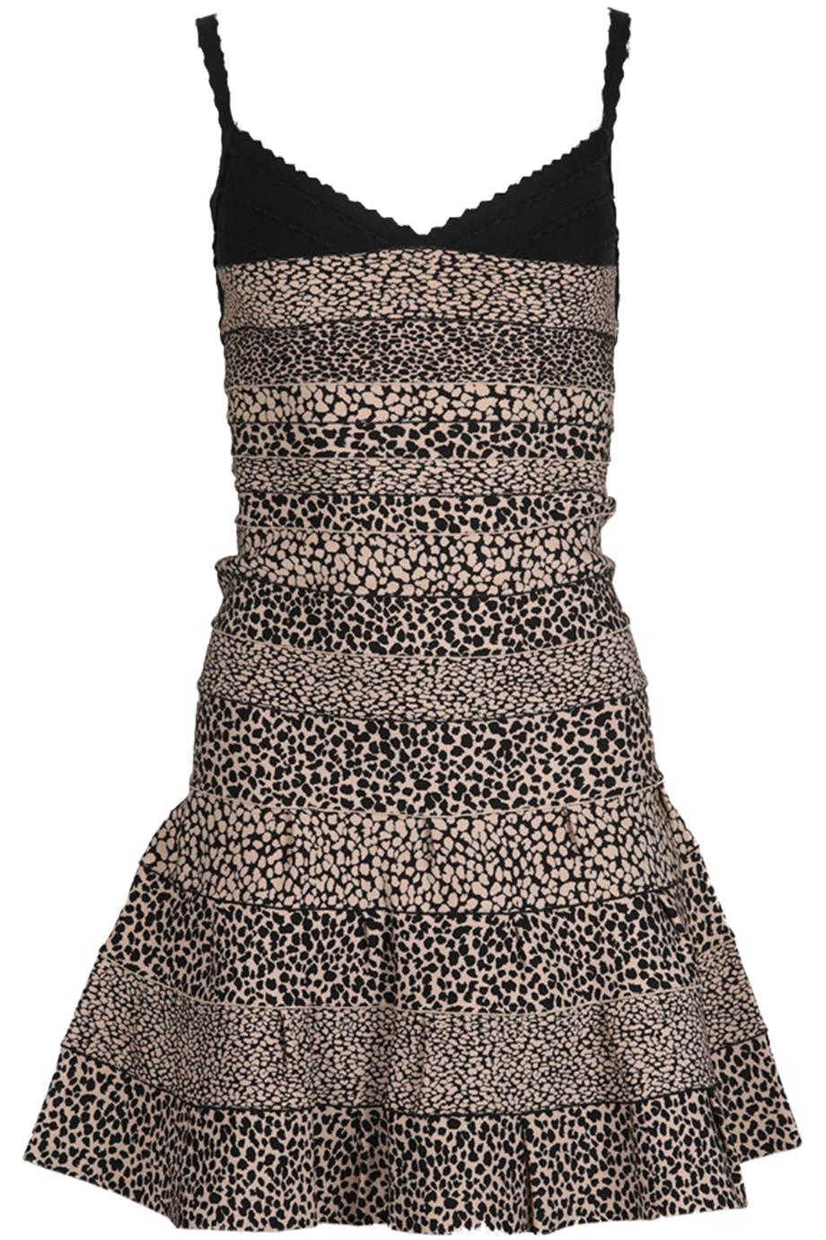 HERVÉ LEGER BANDAGE MINI DRESS SMALL