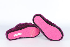 UGG AUSTRALIA PURPLE KIDS GIRLS SHEARLING SLIPPERS EU 32.5 UK 13 US 1