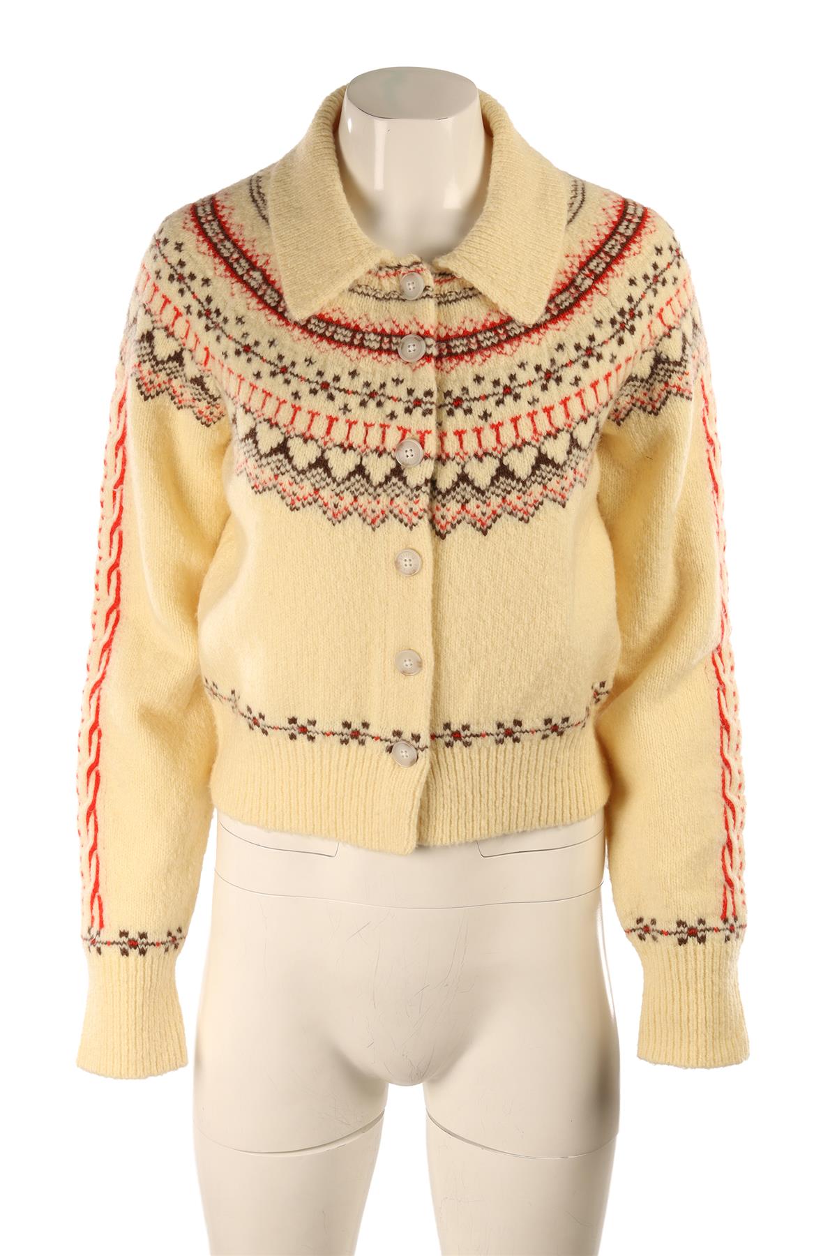 GUEST IN RESIDENCE YELLOW CASHMERE CARDIGAN SMALL