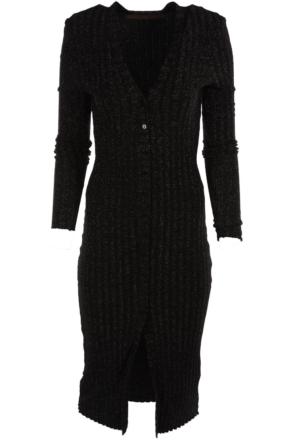 ENZA COSTA BLACK KNIT MAXI DRESS LARGE