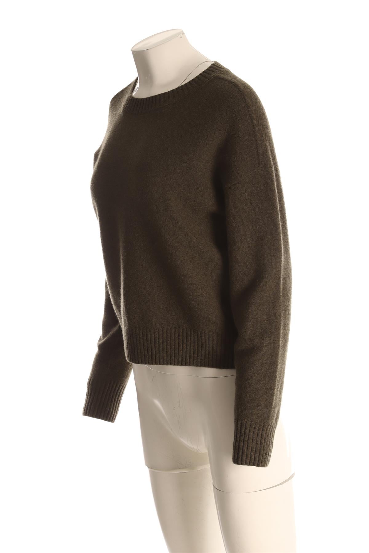 YVES SALOMON GREEN WOOL SWEATER SMALL